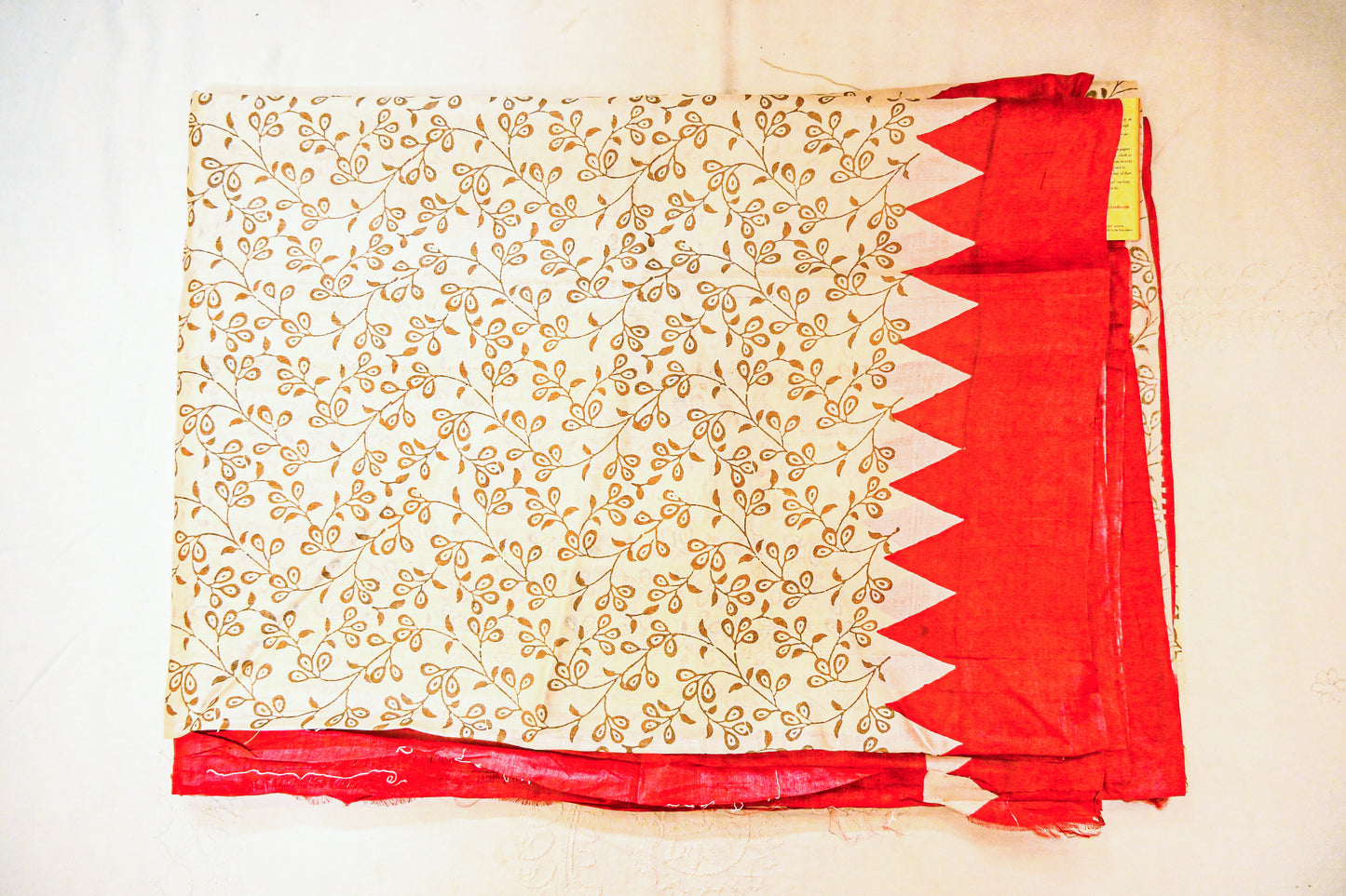 Pure Raw Tussar Silk with Silk Mark Saree