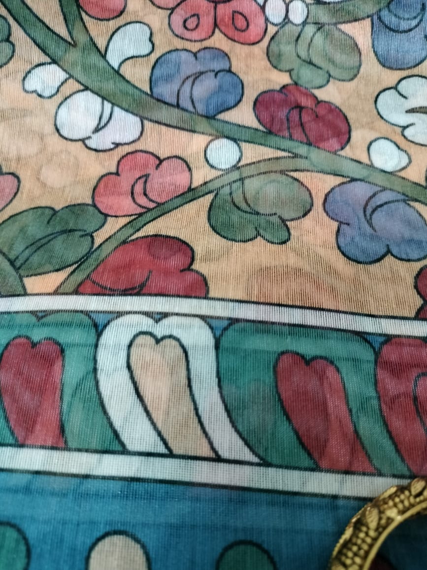 Semi Chanderi Saree