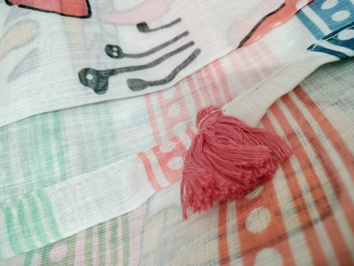 Semi Chanderi silk saree