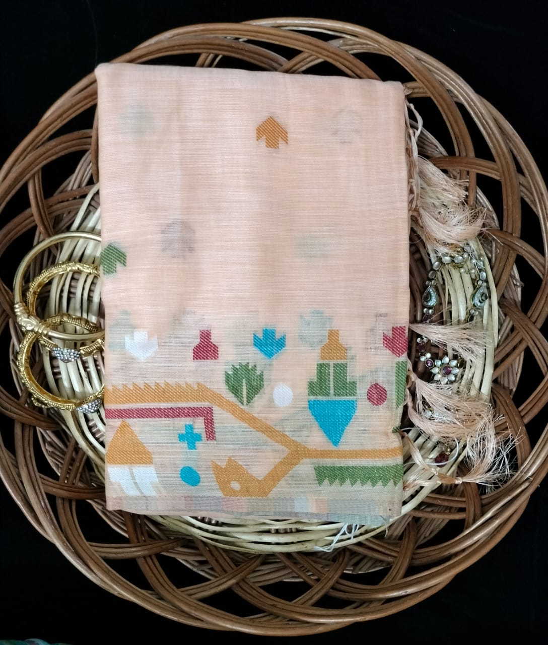 Semi Chanderi Saree