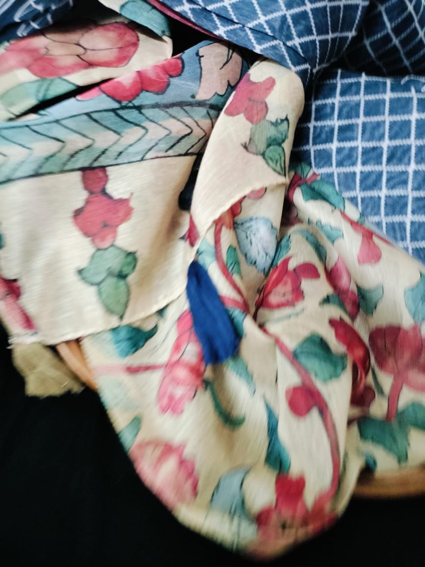 Semi Chanderi Saree