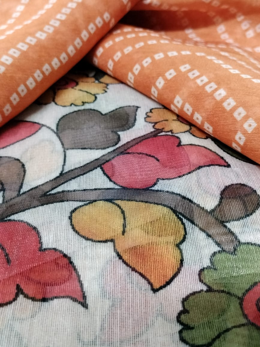 Semi Chanderi Saree