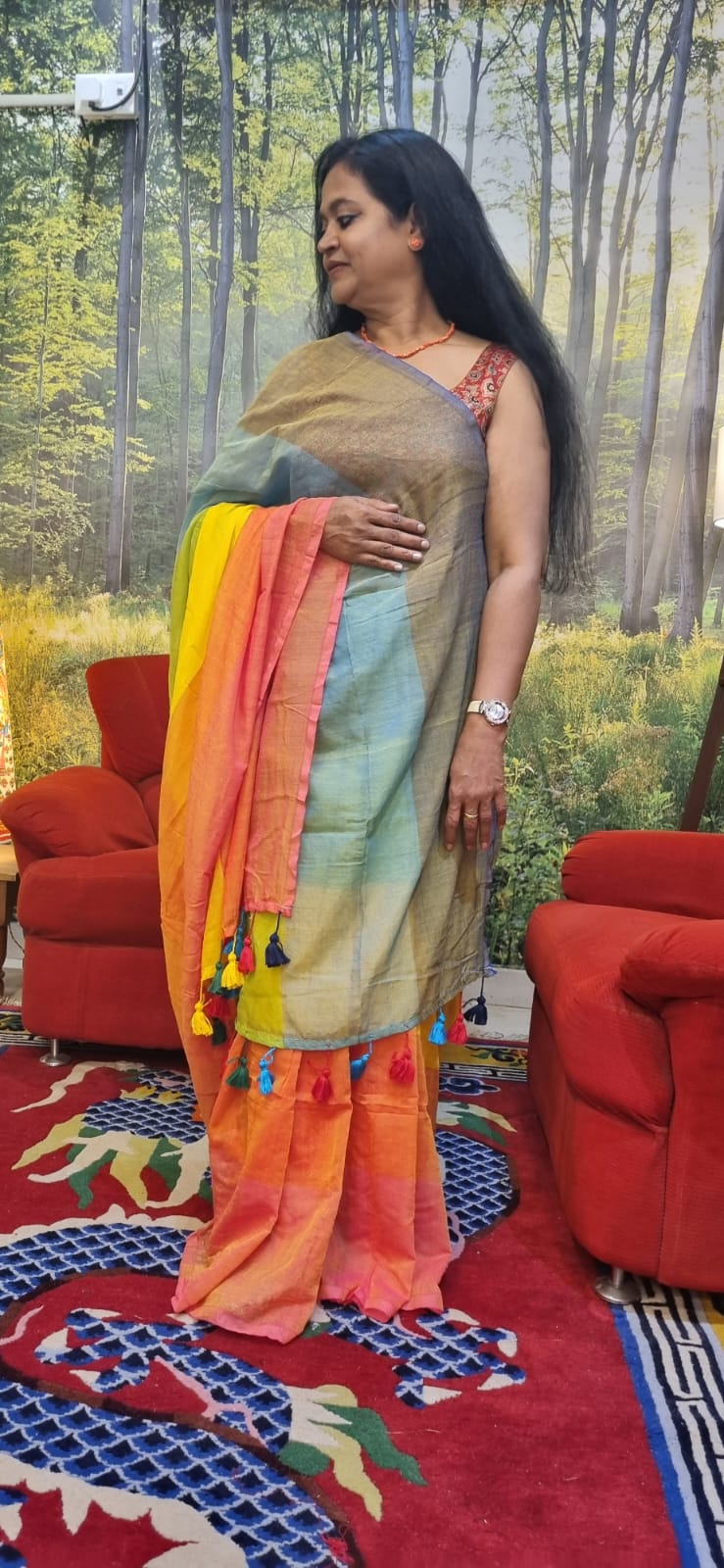 Pure Mul cotton saree