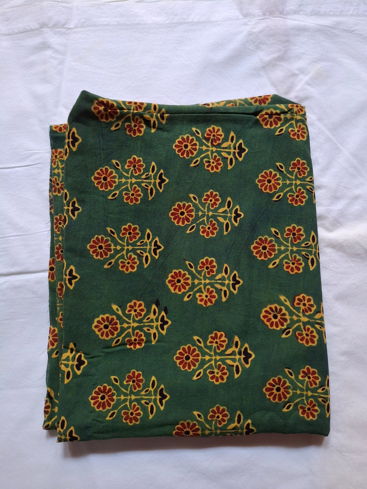 Pure Ajrak handblock print fabric rate/Meter