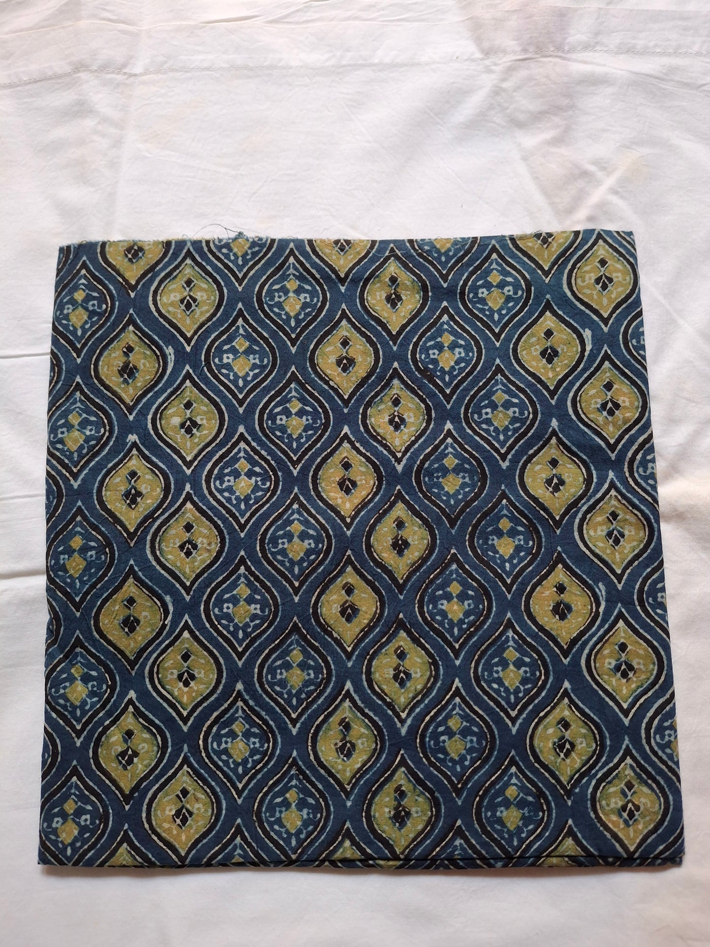 Pure Ajrak handblock print fabric rate/Meter