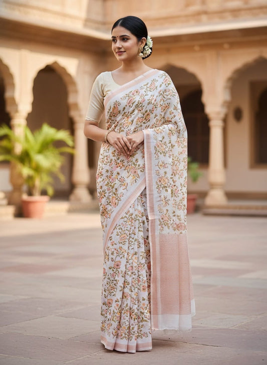 Pure Maheshwari Silk Saree