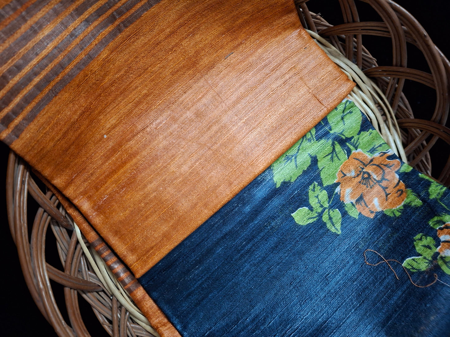 Pure tussar ghicha digital print zari Border saree