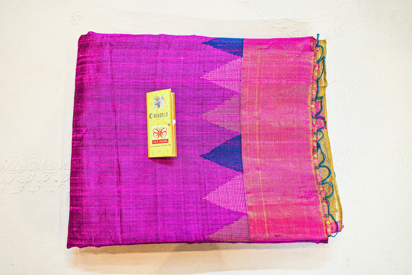 Pure Raw Silk with Silk Mark Saree