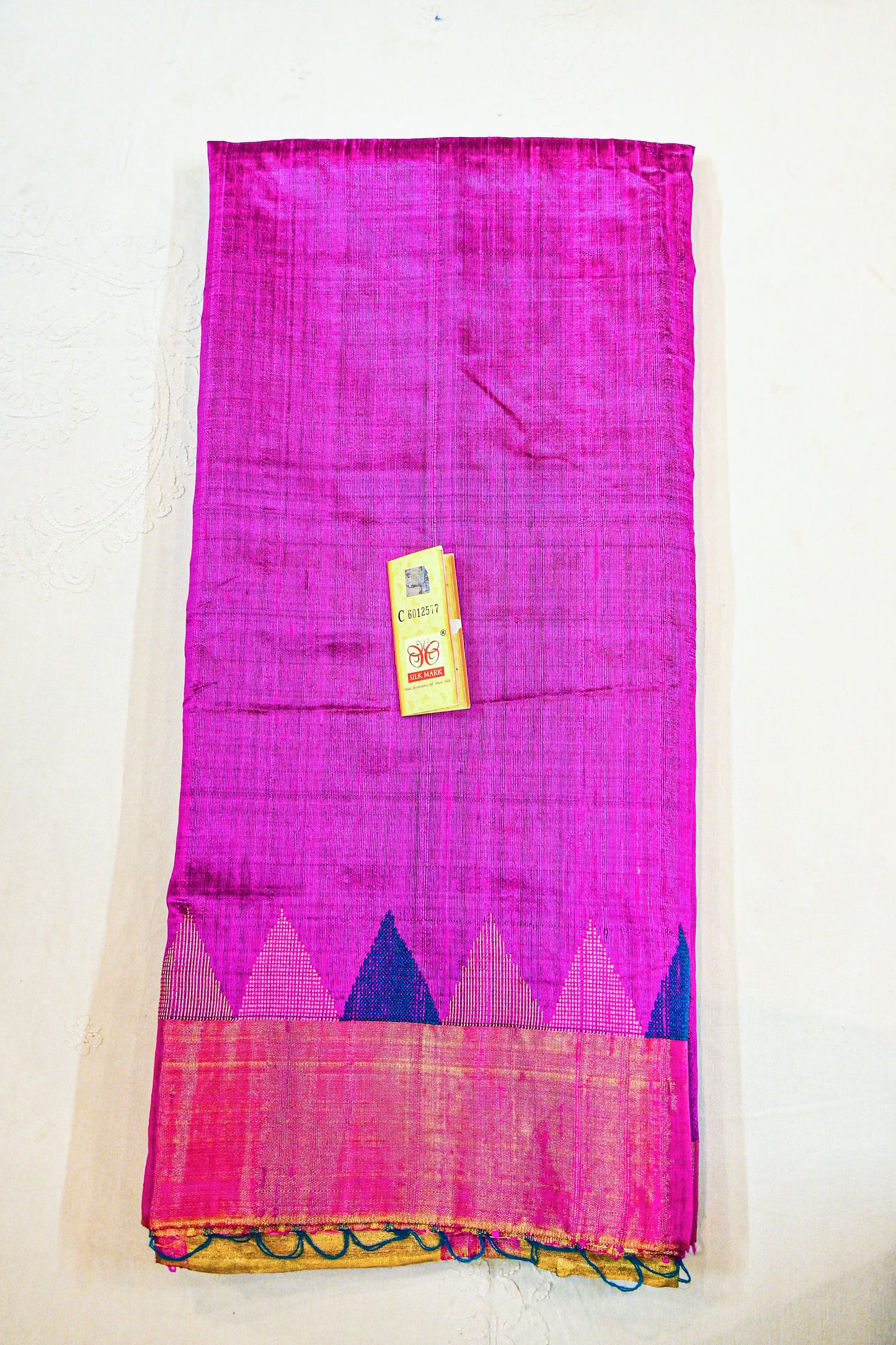 Pure Raw Silk with Silk Mark Saree