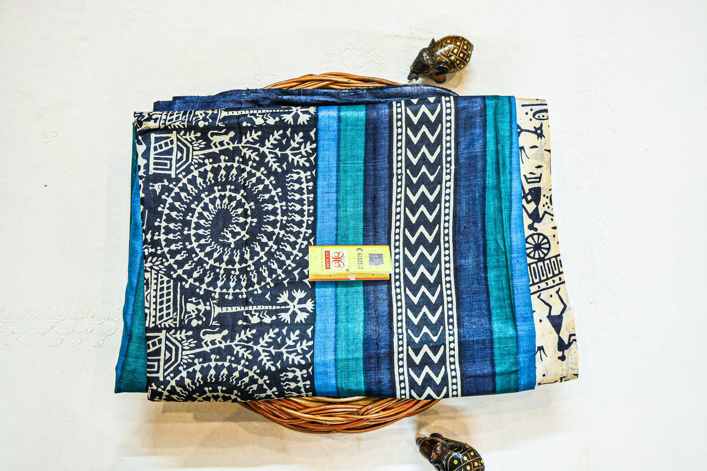 Pure Tussar Raw Silk with Silk Mark Saree