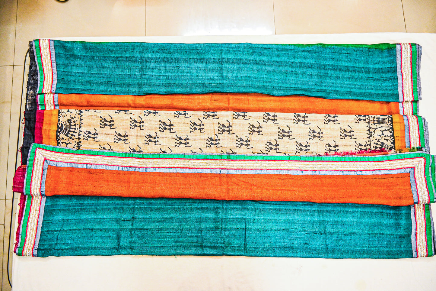 Pure Tussar Ghicha Silk with Silk Mark Saree
