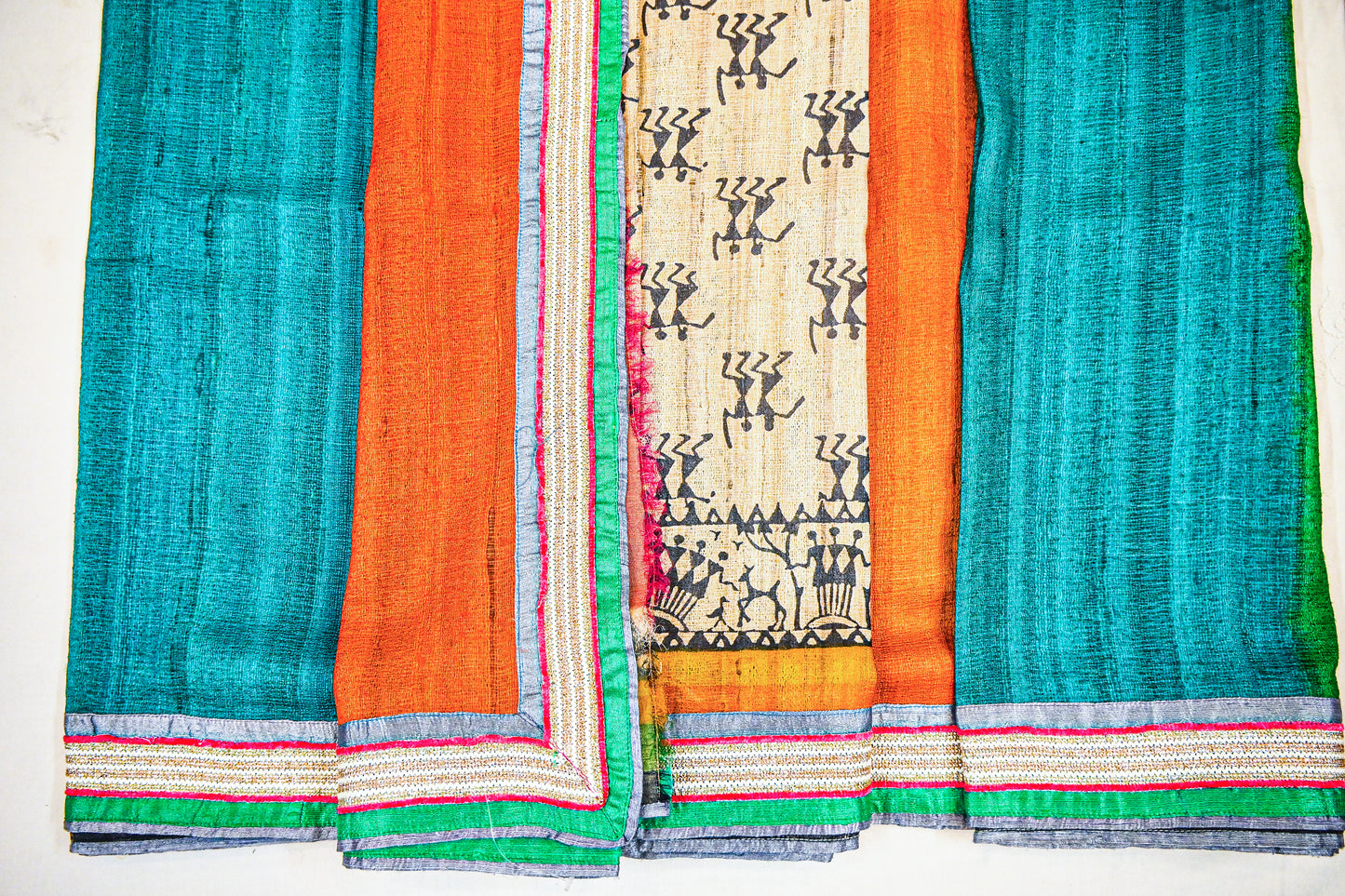 Pure Tussar Ghicha Silk with Silk Mark Saree