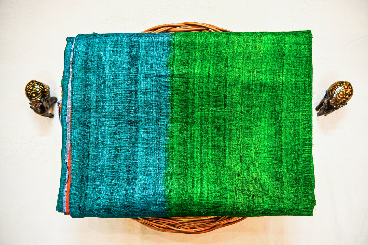 Pure Tussar Ghicha Silk with Silk Mark Saree