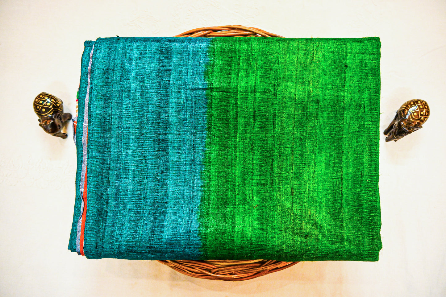 Pure Tussar Ghicha Silk with Silk Mark Saree