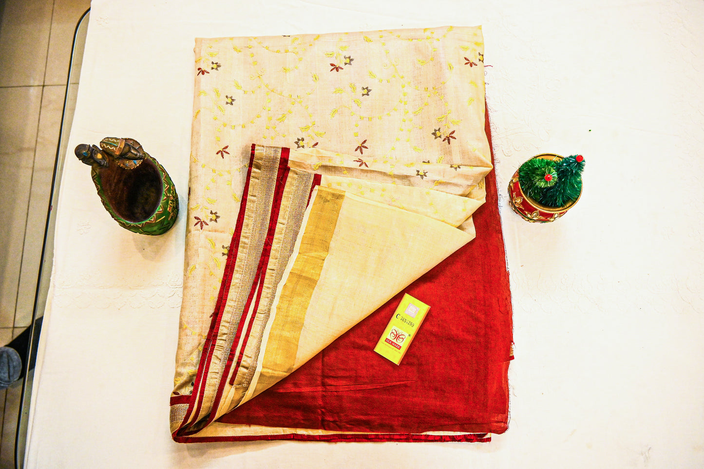 Pure Tussar Silk with Silk Mark Saree