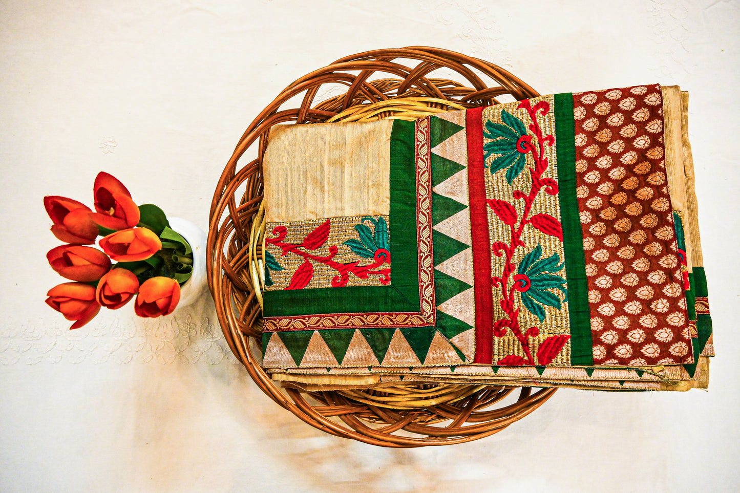 Pure Tussar Raw Silk with Silk Mark Saree