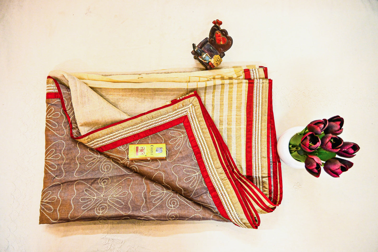 Pure Tussar Silk with Silk Mark Saree