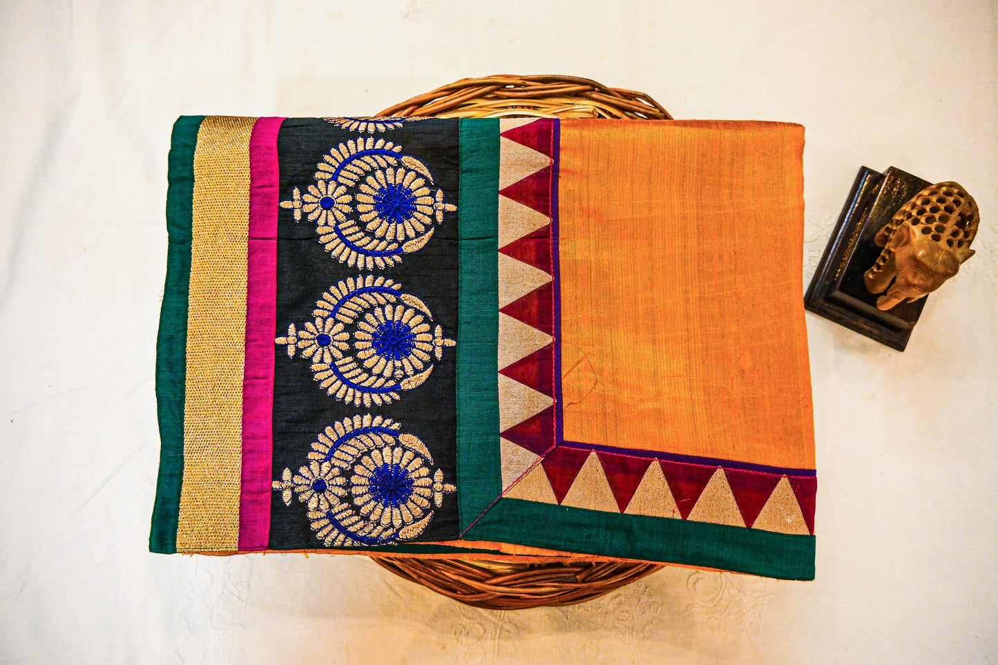 Pure raw Silk with Silk Mark Saree