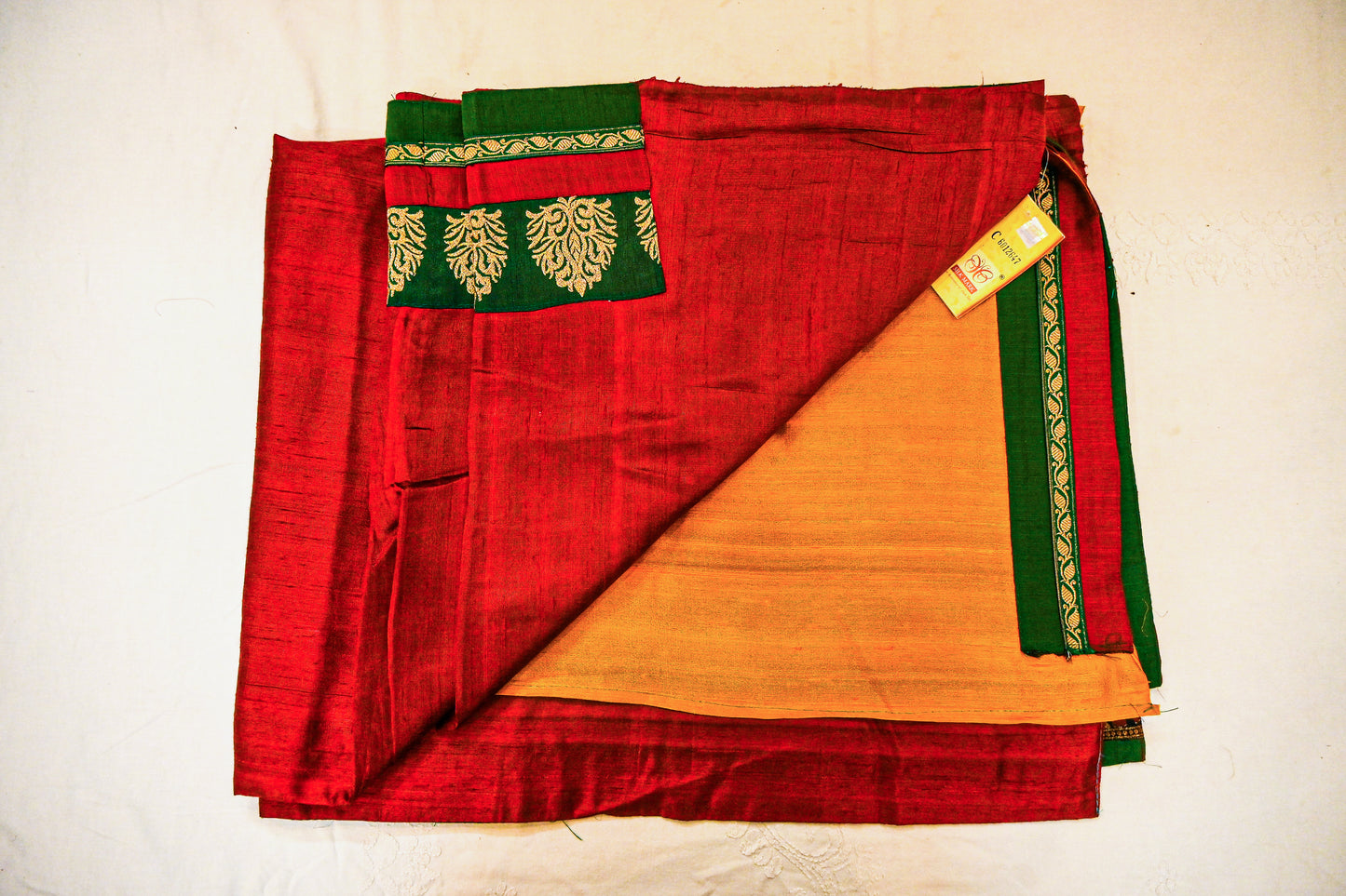 Pure raw Silk with Silk Mark Saree