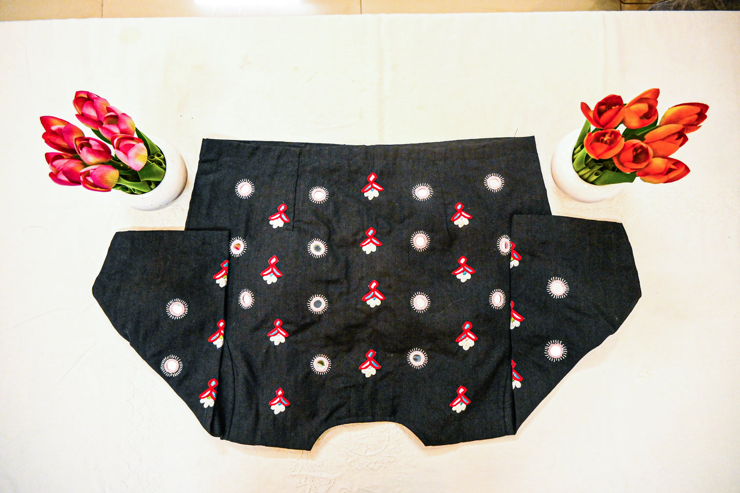 kutch Mirrow work embroidery Blouse