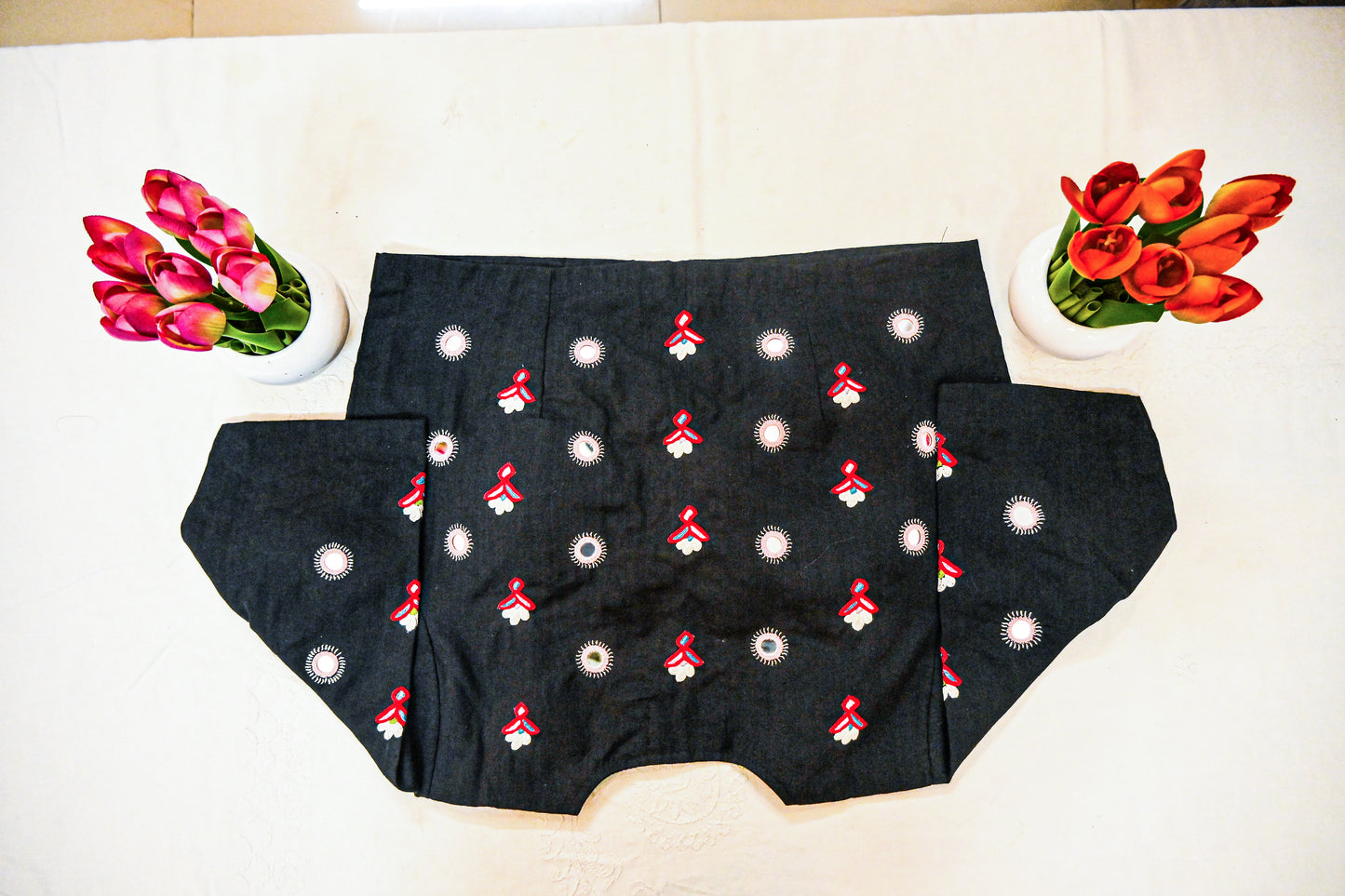 kutch Mirrow work embroidery Blouse