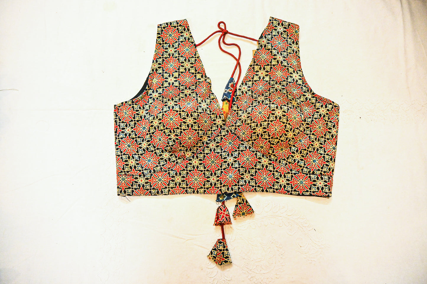 Pure Gajji silk Multicolour Blouse