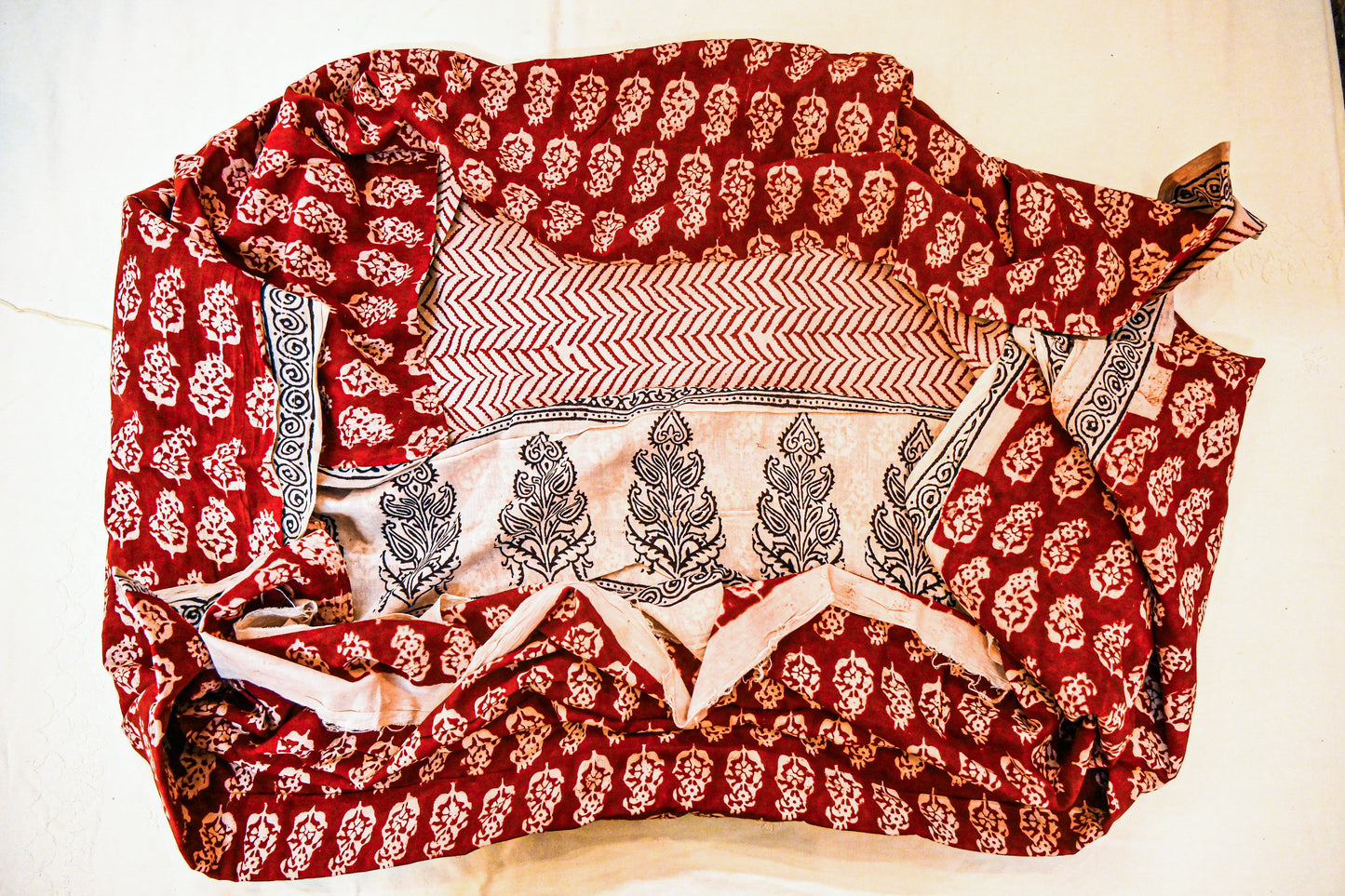 Pure Cotton Bagh Hand Block  Print Suits with Dupatta