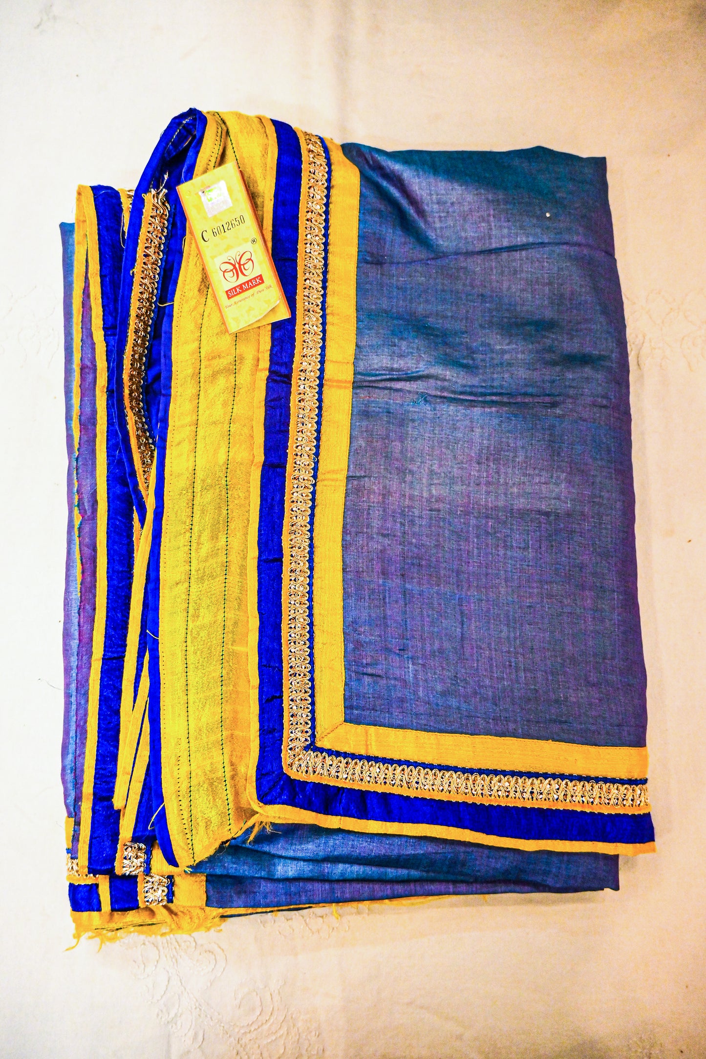 Pure Tussar Slik with Slik Mark