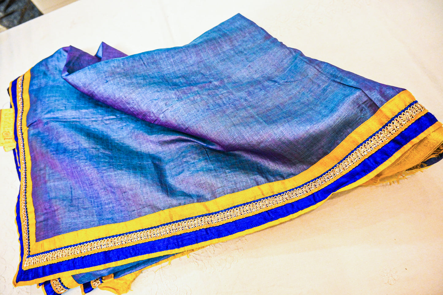 Pure Tussar Slik with Slik Mark