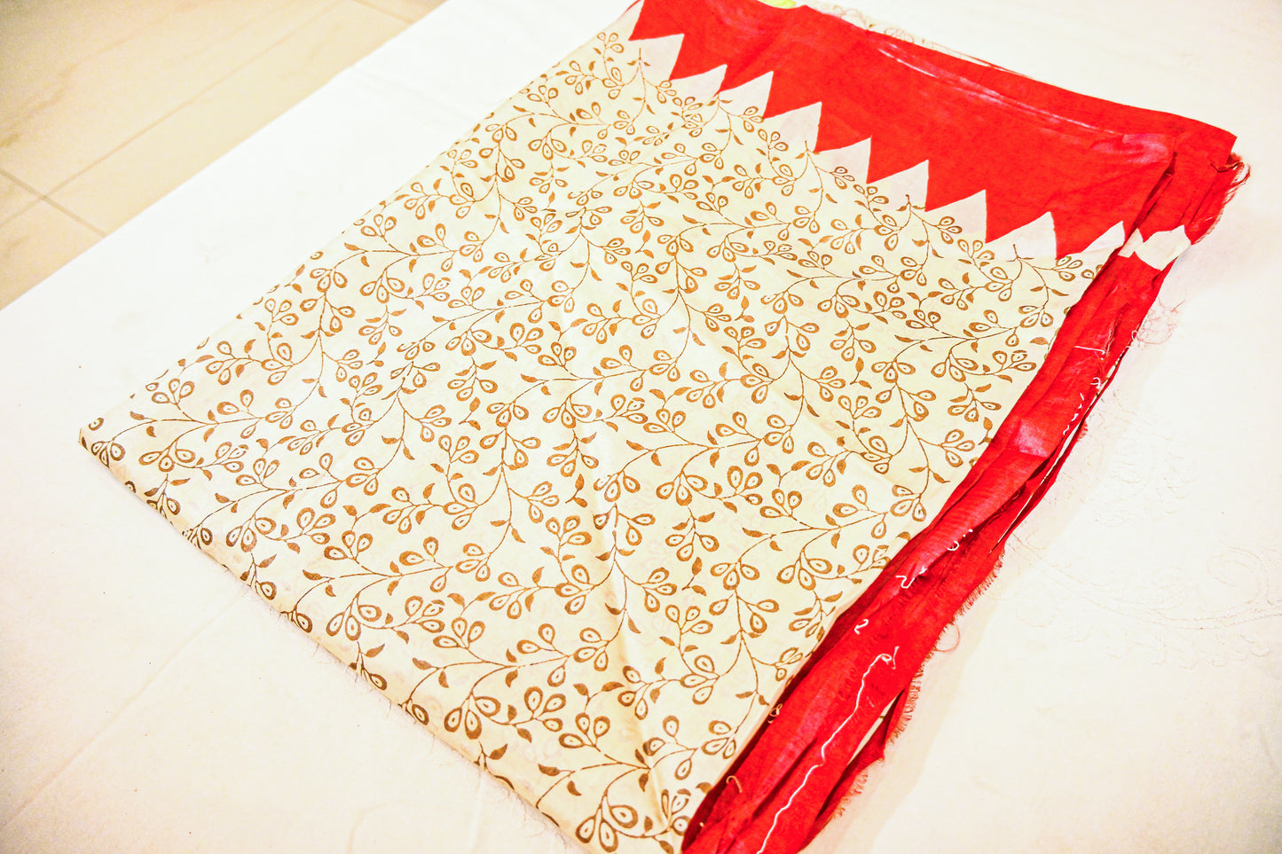 Pure Raw Tussar Silk with Silk Mark Saree