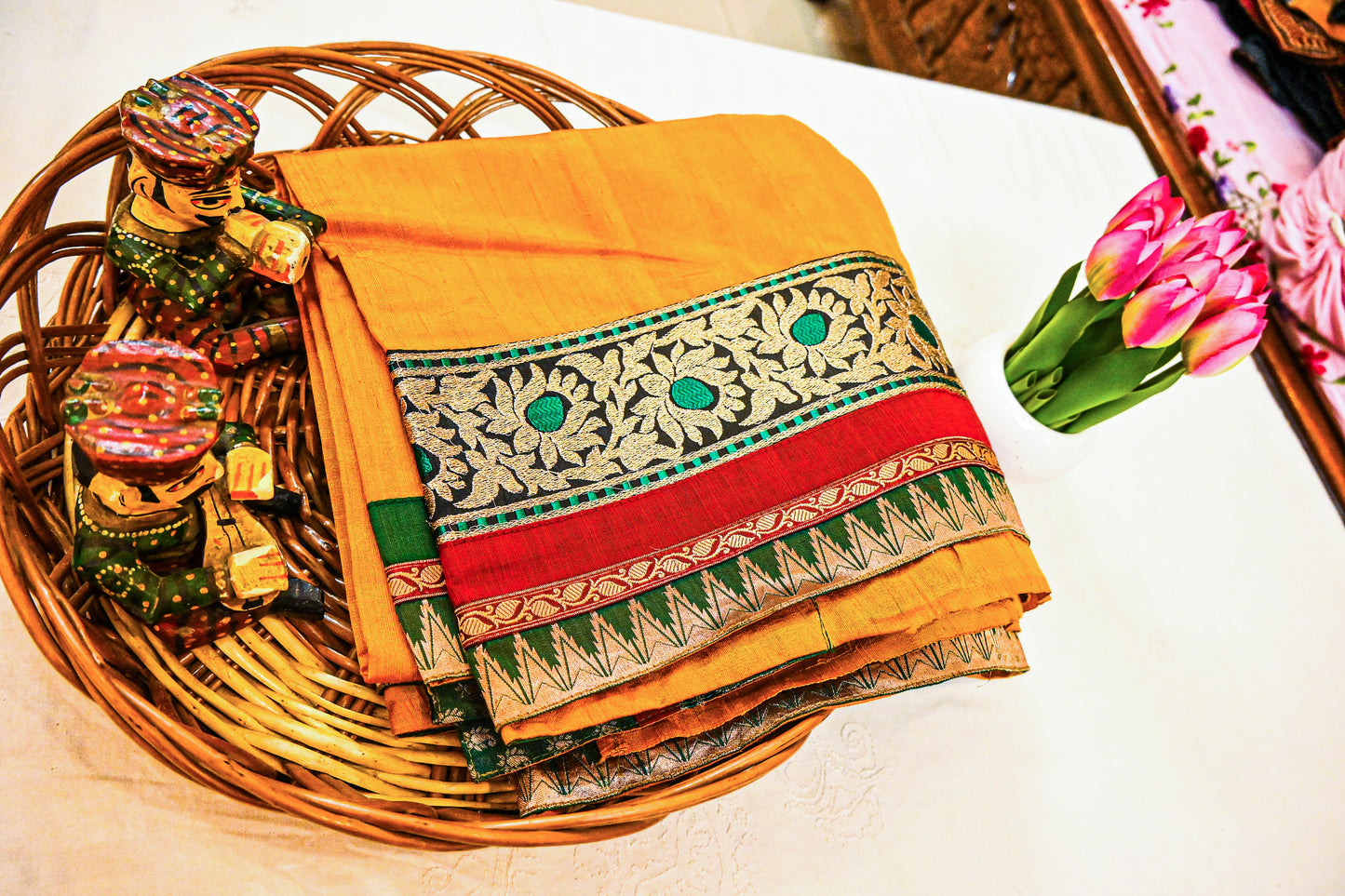 Pure Tussar Silk with Silk Mark Saree