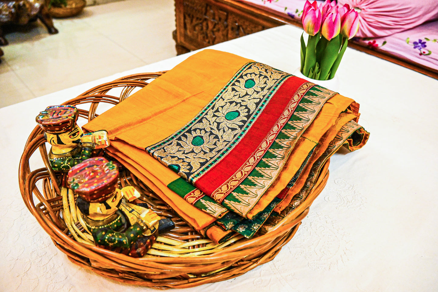 Pure Tussar Silk with Silk Mark Saree