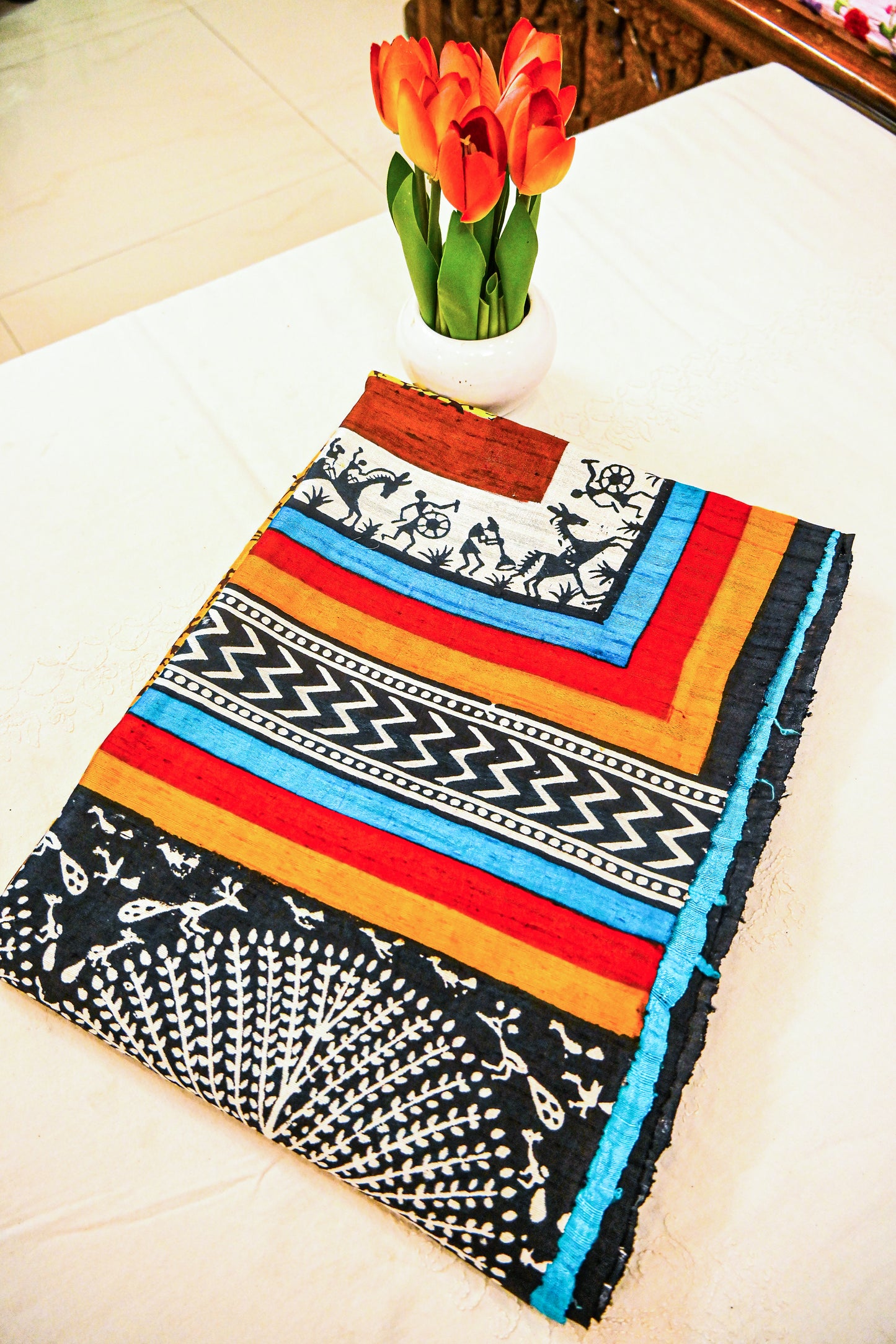 Pure Raw Silk with Silk Mark Saree