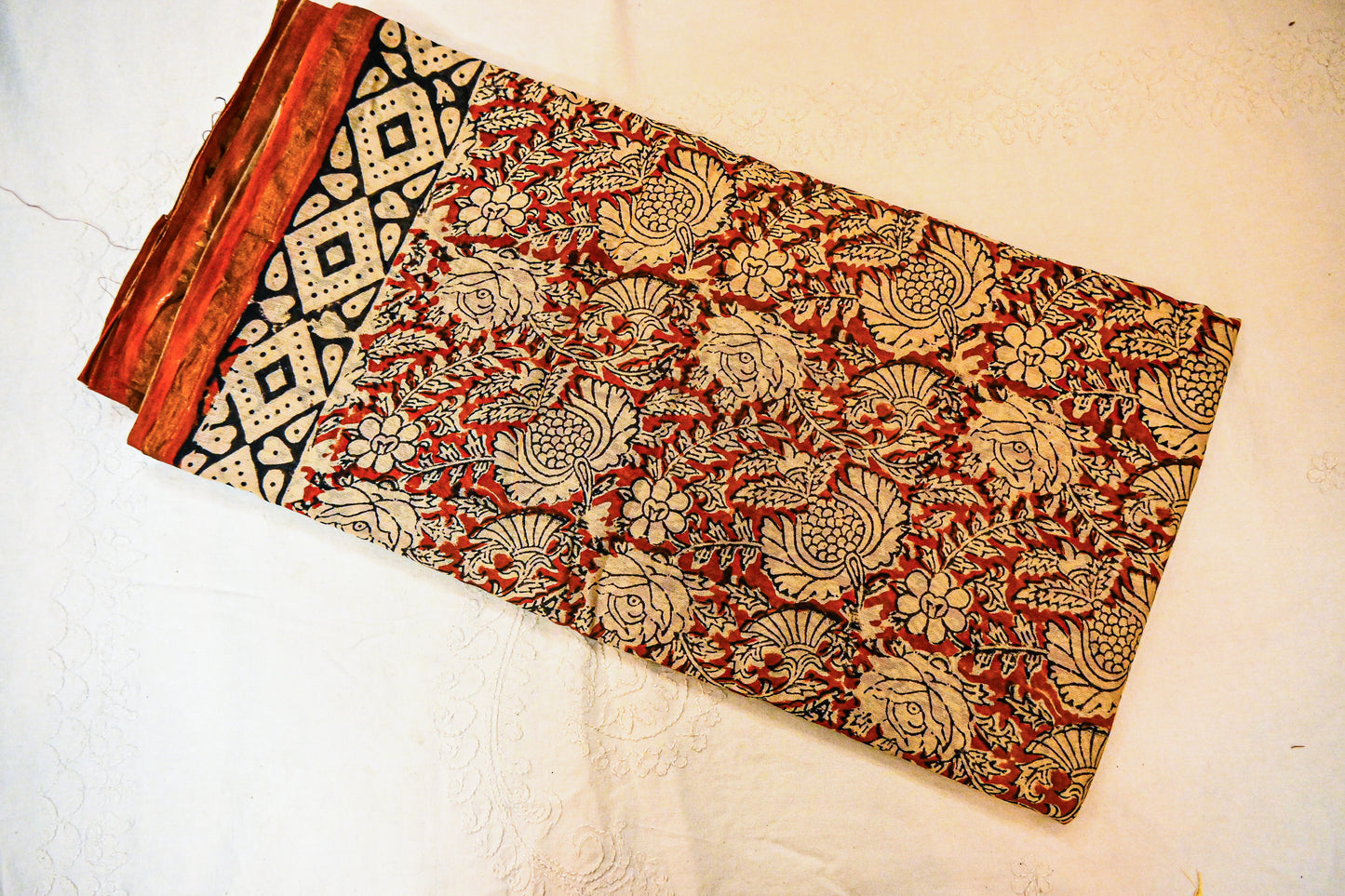 Pure Chanderi and Block Print