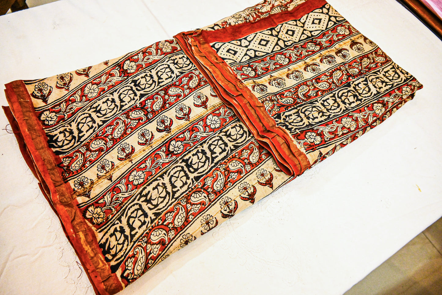 Pure Chanderi and Block Print