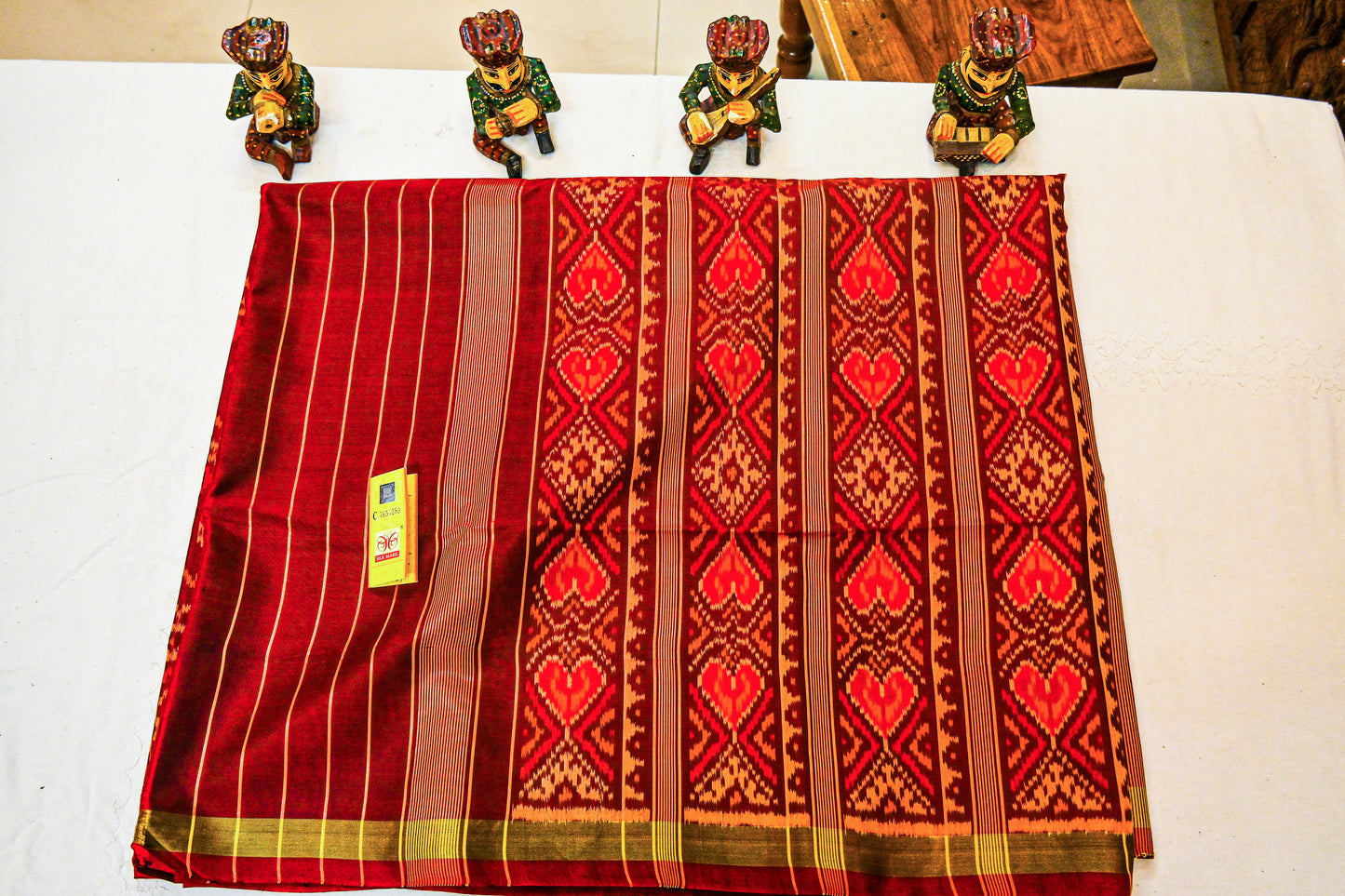 Pure silk Patola ikhat saree