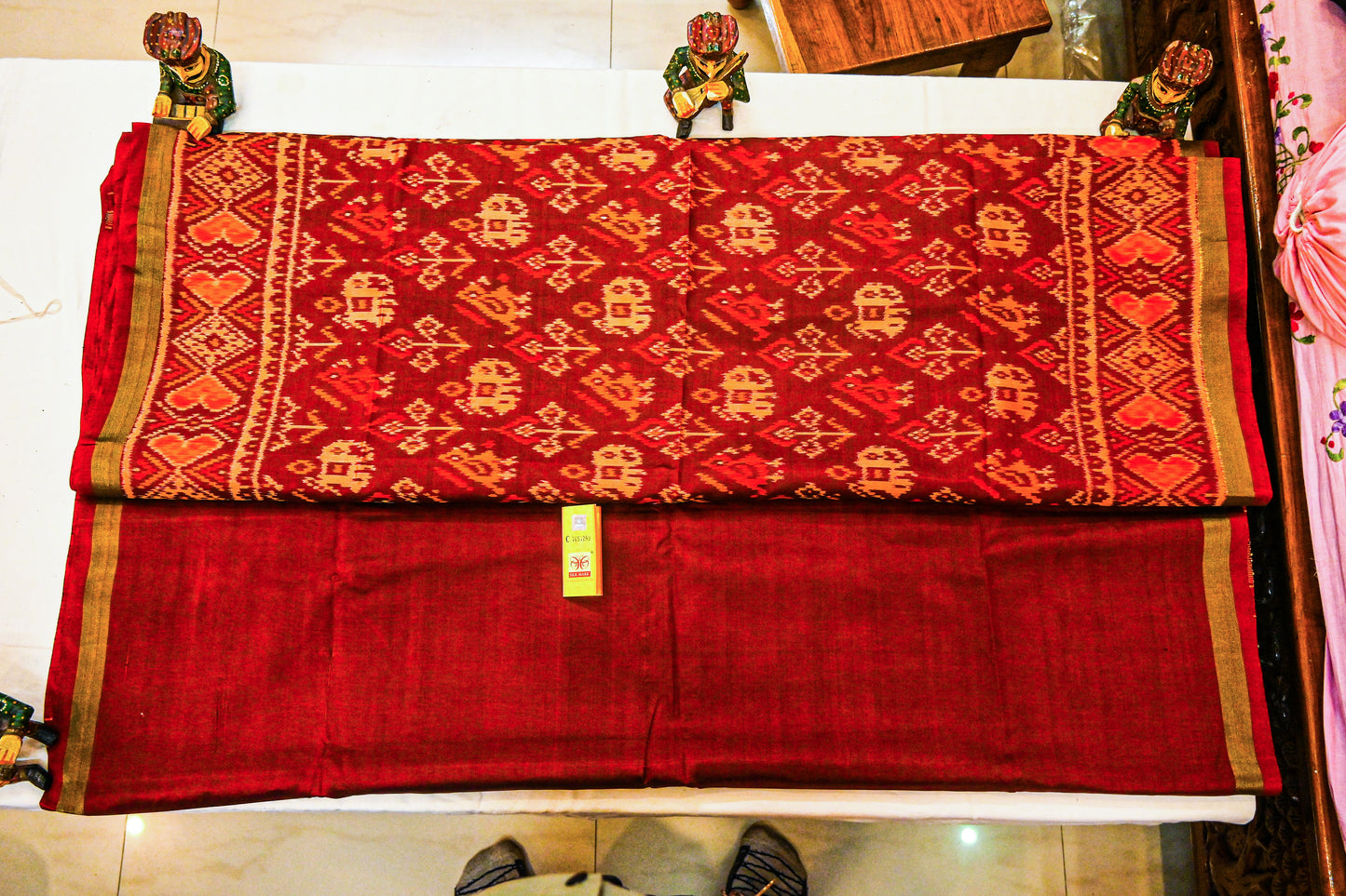 Pure silk Patola ikhat saree