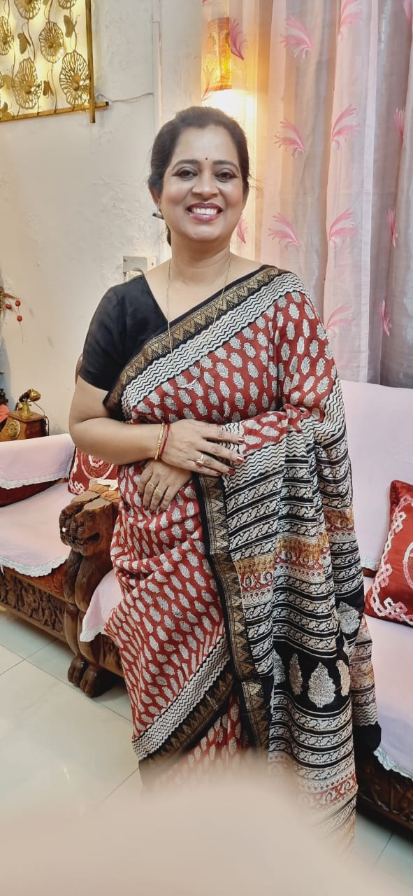 Pure Maheshwari silk saree