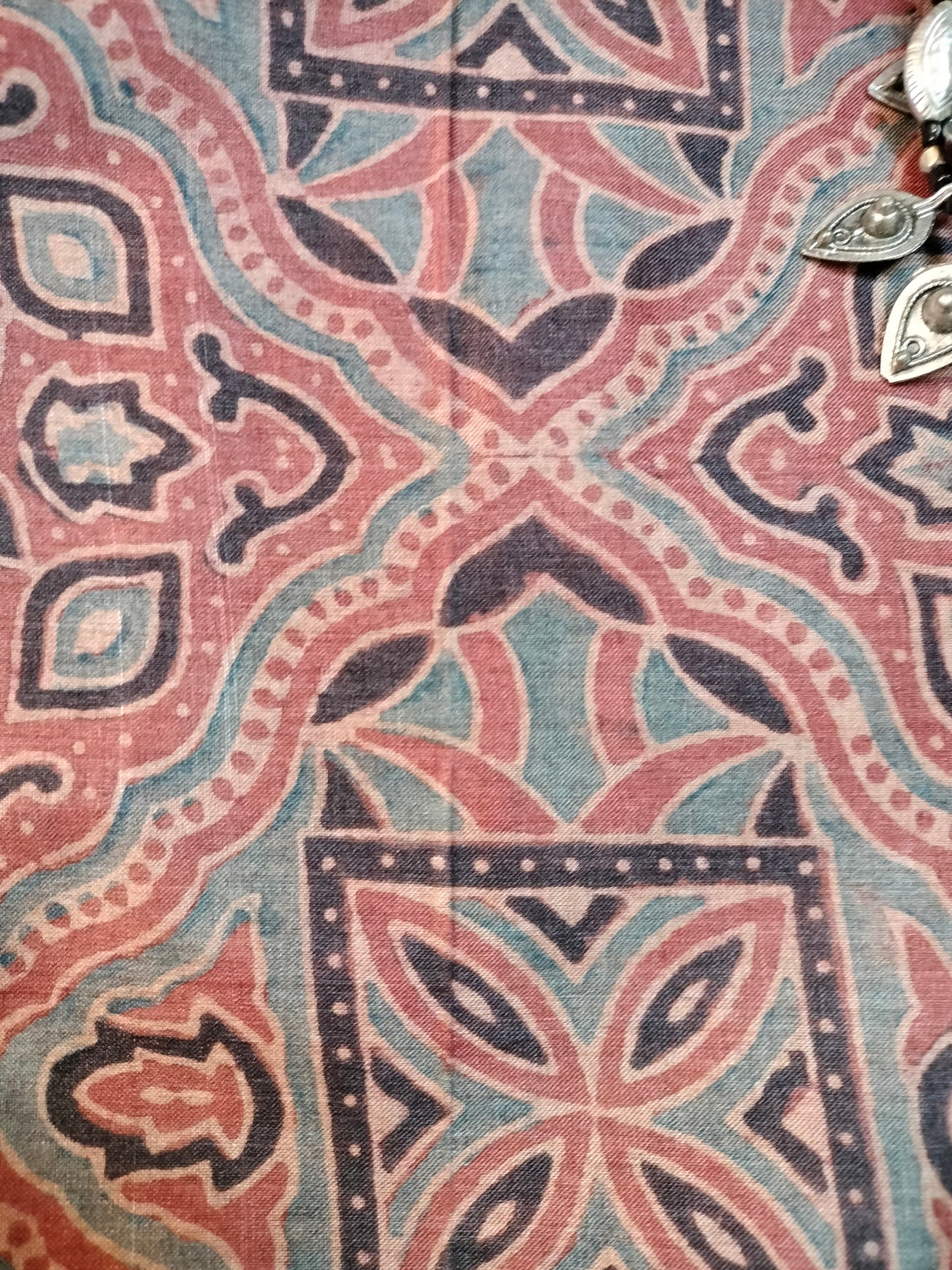 Pure tussar ajarak hand block print saree with silk mark