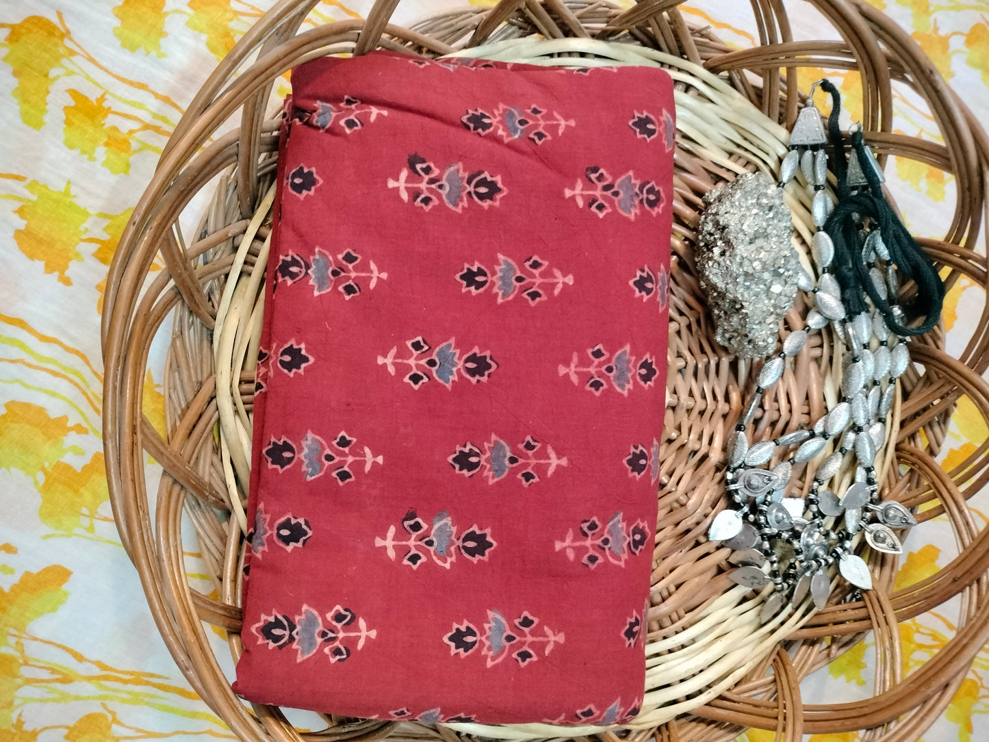 Pure cotton hand block print dress material 500₹/Meter