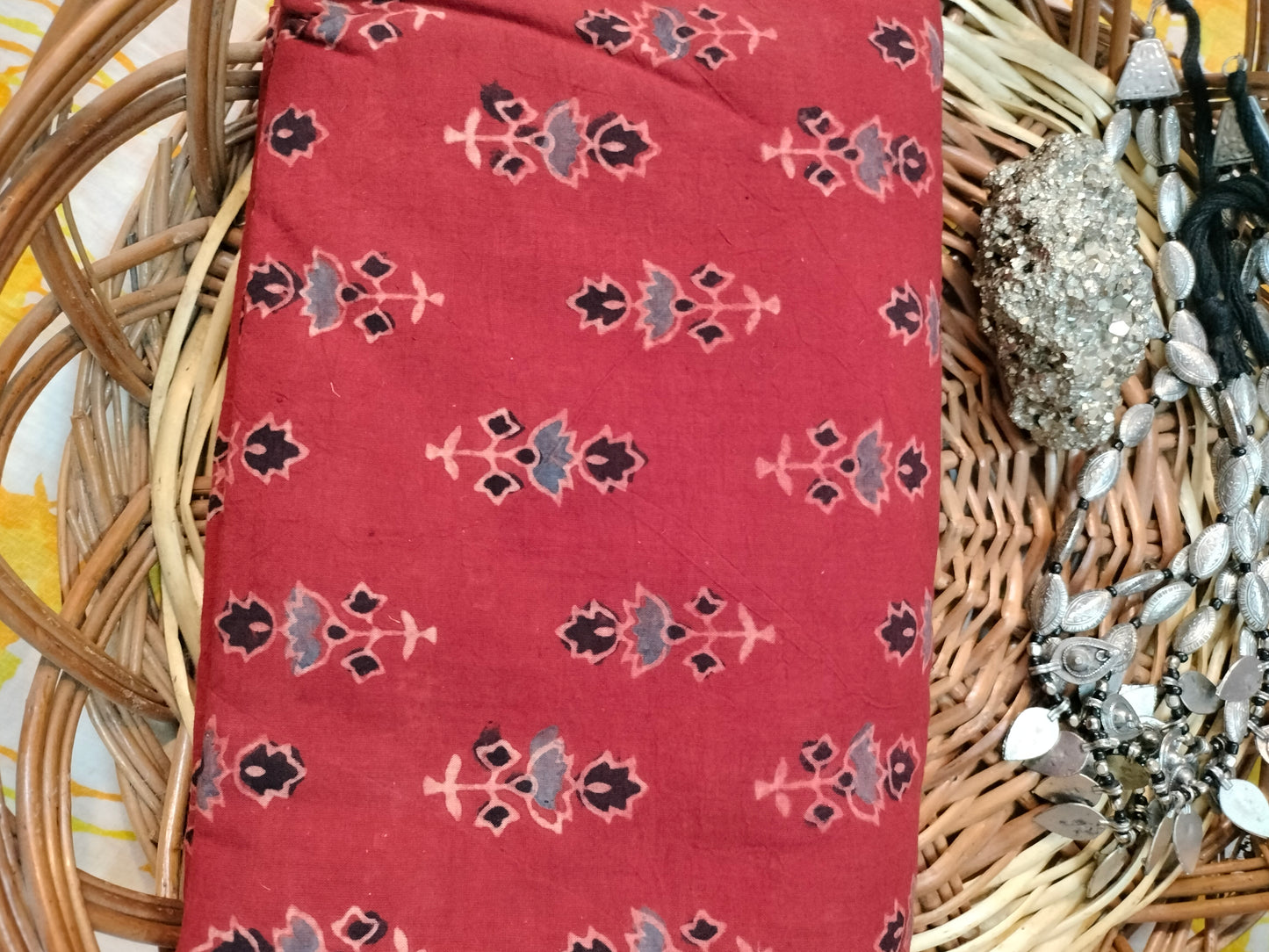 Pure cotton hand block print dress material 500₹/Meter