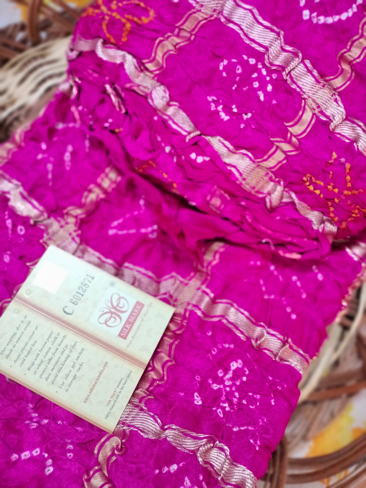 Pure Gajji silk ghatchola Duppta