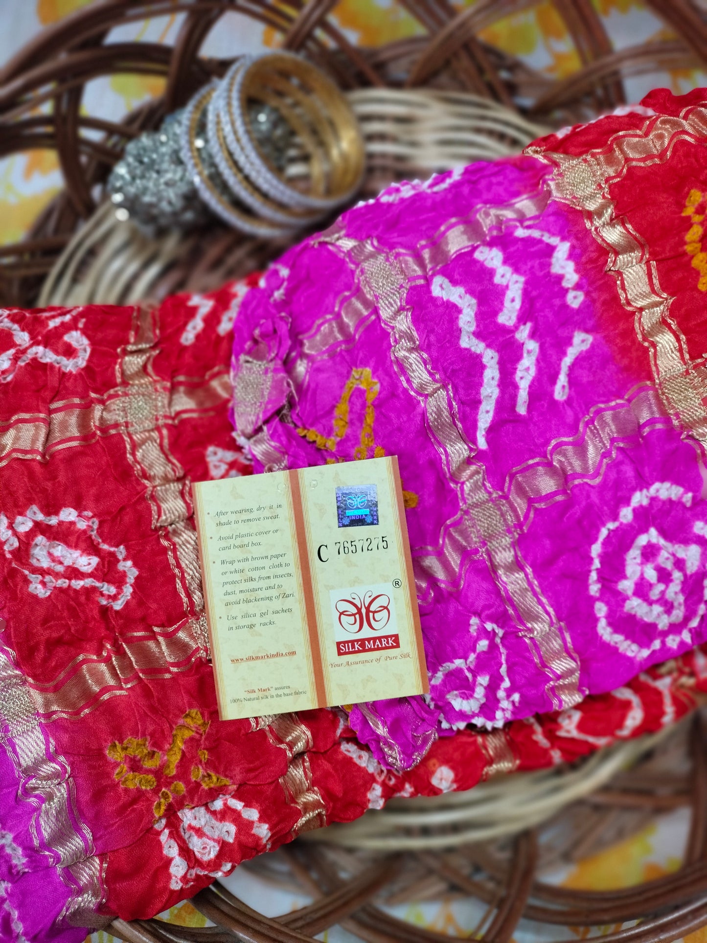 Pure Gajji silk ghatchola Duppta