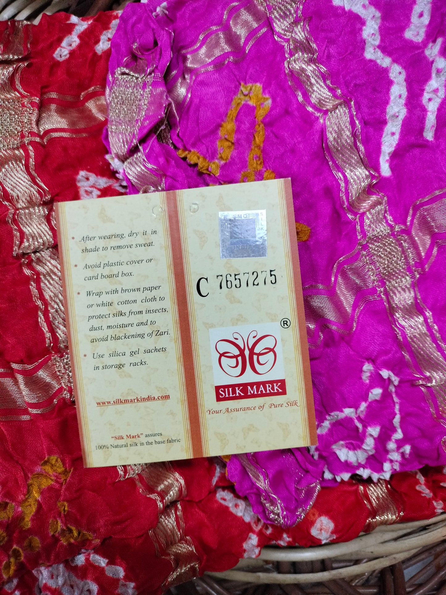 Pure Gajji silk ghatchola Duppta