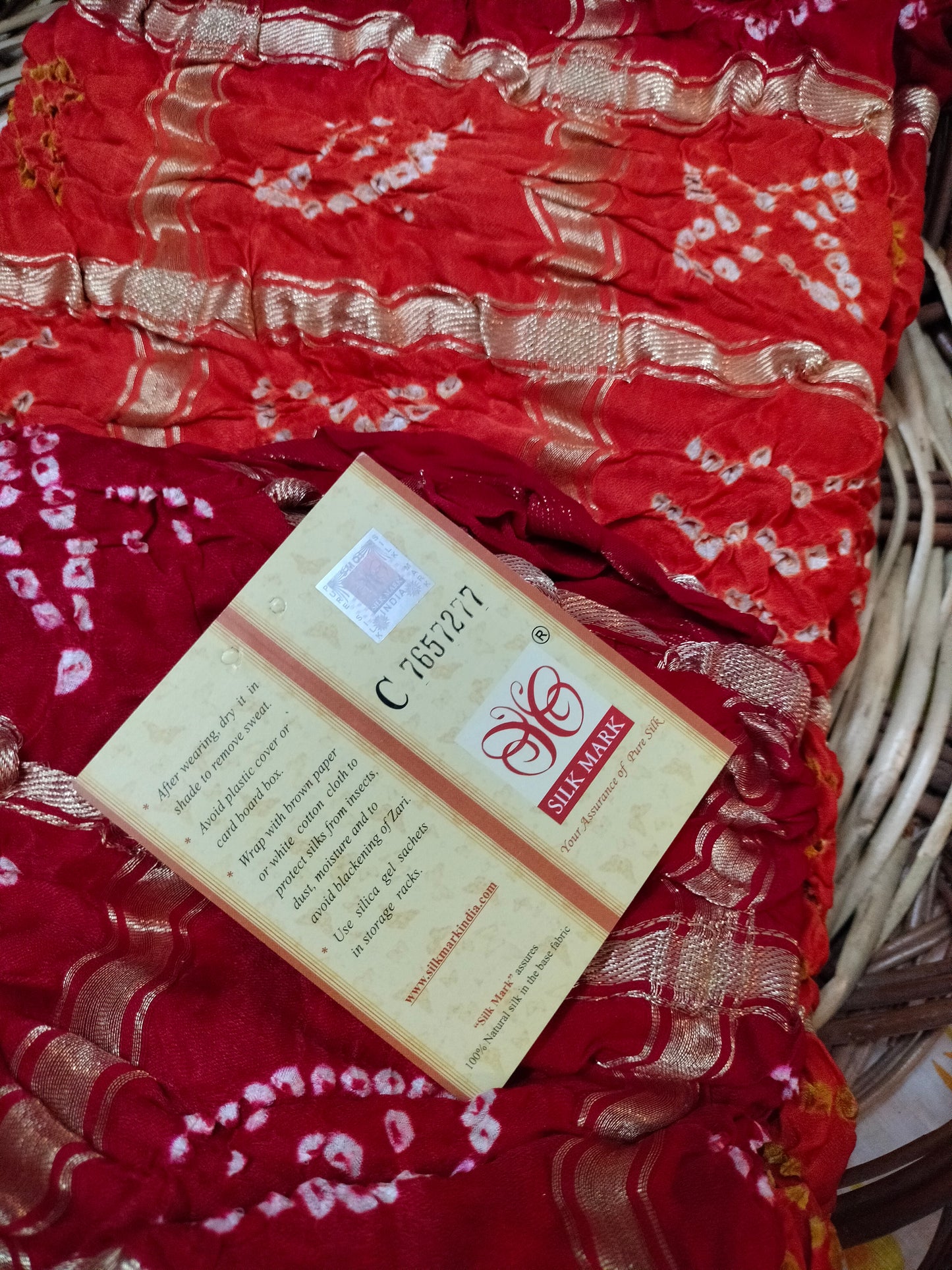 Pure Gajji silk ghatchola Dupatta