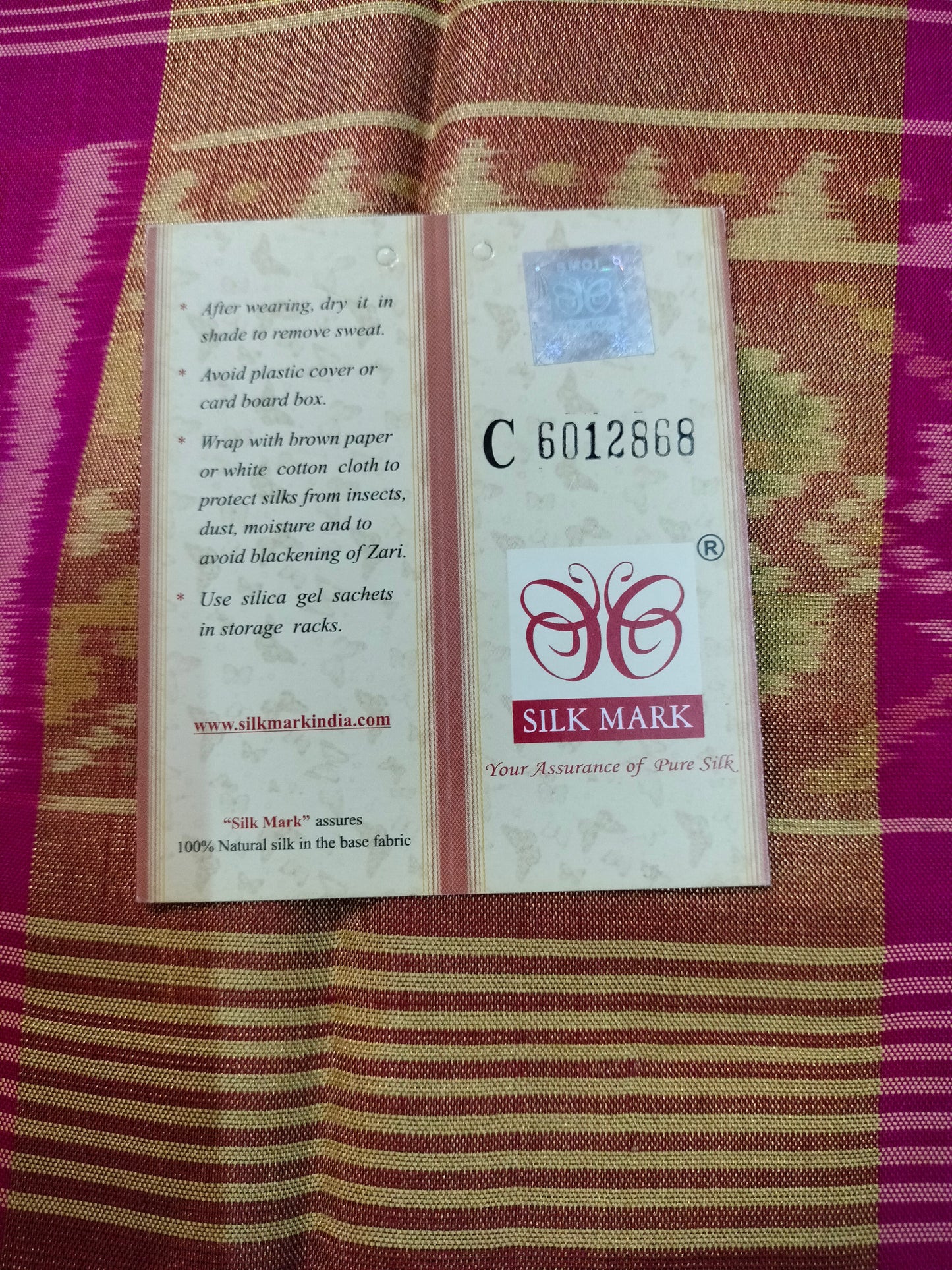 Pure Patola Silk with Silk Mark Saree