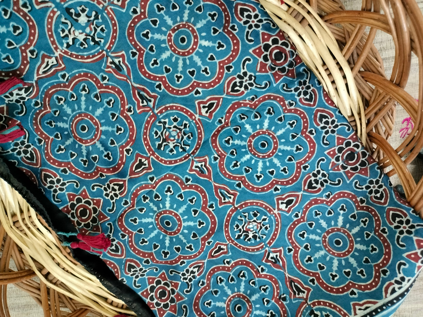 Modal silk Ajarak hand block print Stole