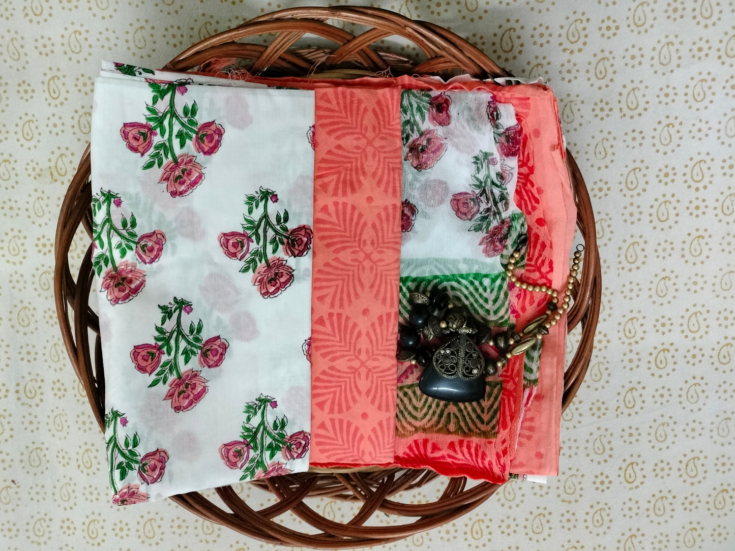 Pure Mul Cotton Suit with chiffon Dupatta