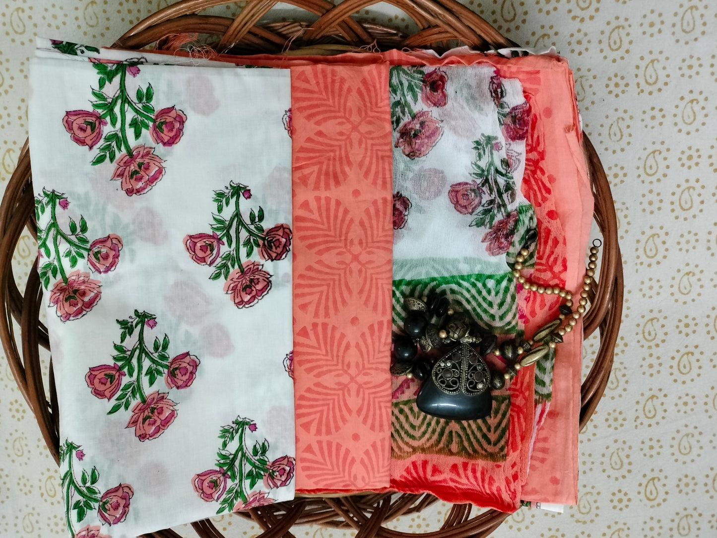 Pure Mul Cotton Suit with chiffon Dupatta