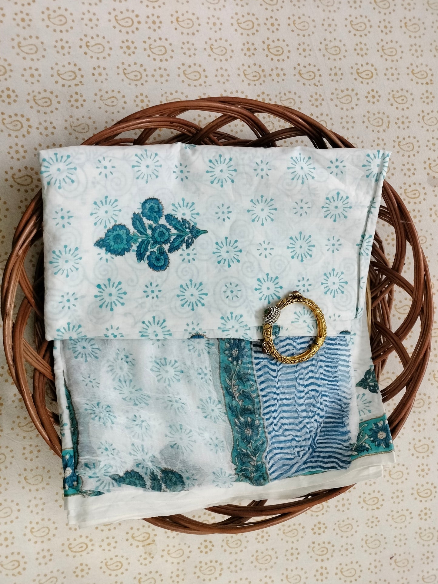 Pure Mul Cotton Suit with chiffon Dupatta